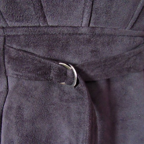 le chateau Faux Suede Fur Collar Short Winter Jacket - Picture 6 of 8